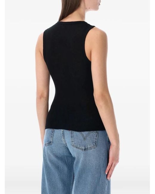 James Perse Black Shell Top