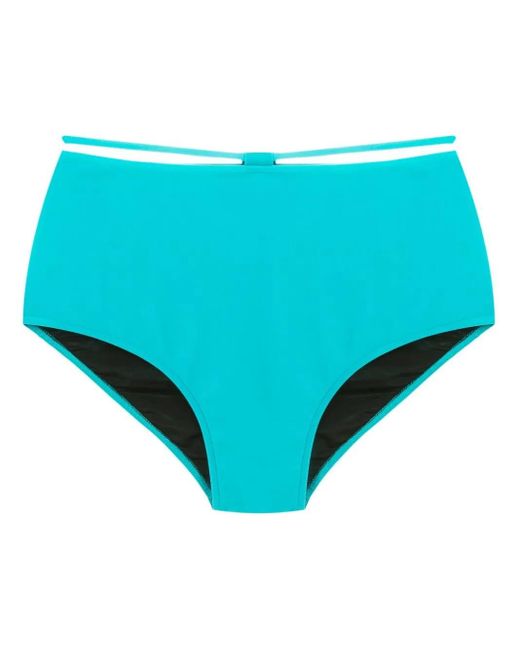 Bragas de bikini de talle alto Gloria Coelho de color Blue