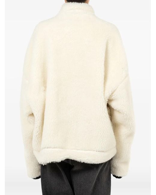 Maison Mihara Yasuhiro Natural Fleece Zip-Up Jacket for men