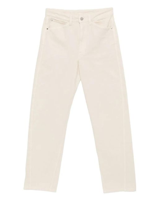 Lemaire White Cotton Jeans