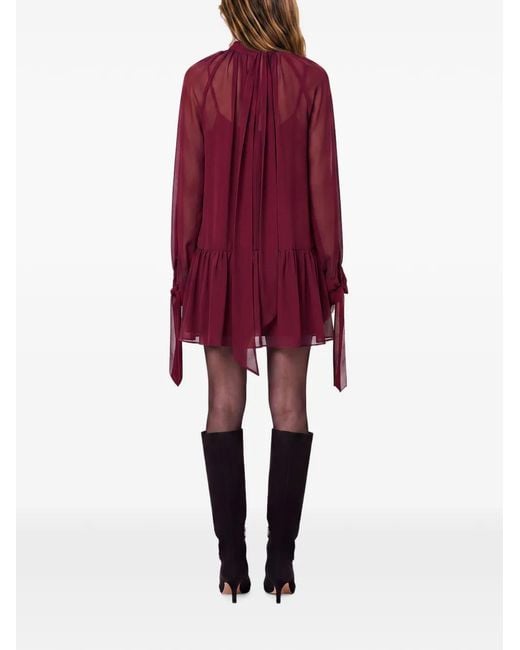 Nicholas Red Ruffled Mini Dress