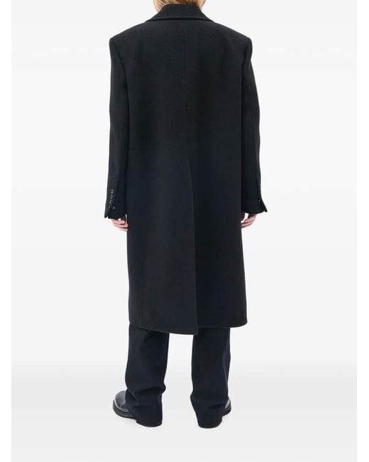 Ann Demeulemeester Blue Jake Double-Breasted Coat for men