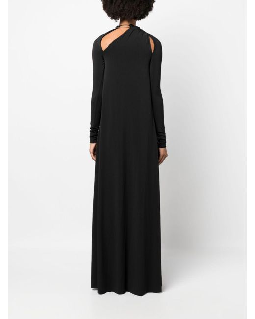 Robe longue D-Lavie-Kaf à découpes DIESEL en coloris Black