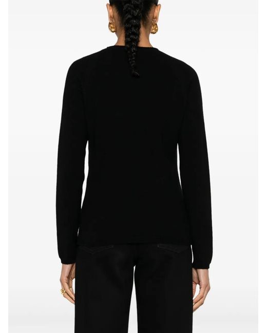 Tom Ford Black Logo-Plaque Cashmere Jumper