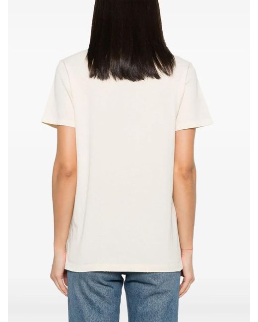 Isabel Marant Zoeline T-Shirt Van Biologisch Katoen in het White