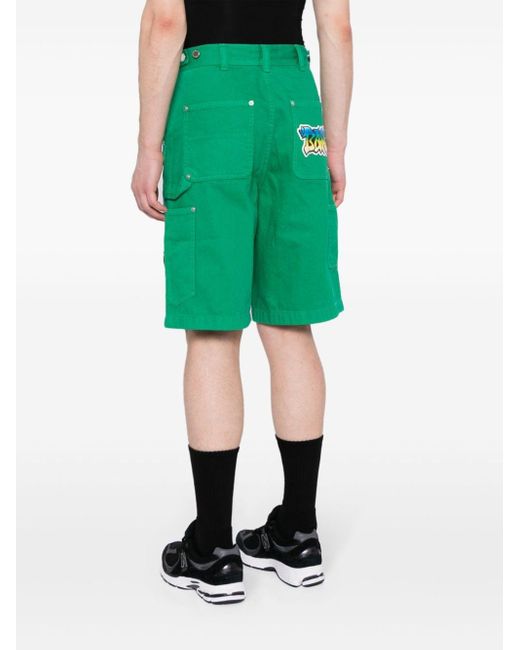 Pantalones vaqueros cortos con logo A Bathing Ape de hombre de color Green