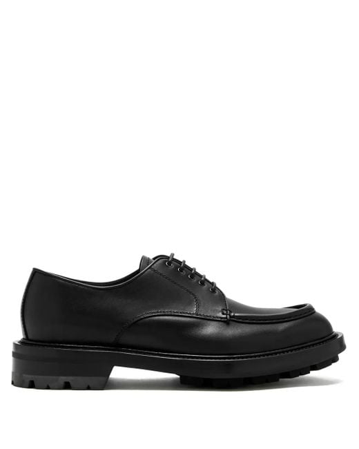 Neil Barrett Black Leather Lace-Up Derby Shoes for men