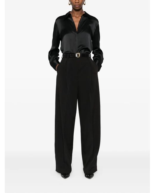 Vince Black Satin Shirt