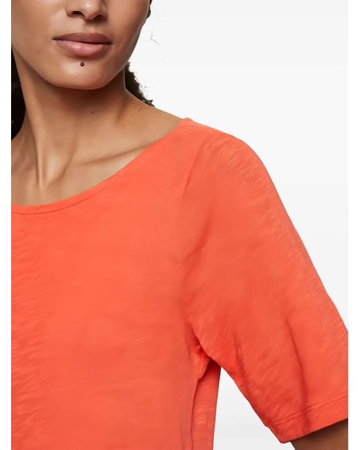 Marc O' Polo Orange Wide-Neck Short-Sleeve Top