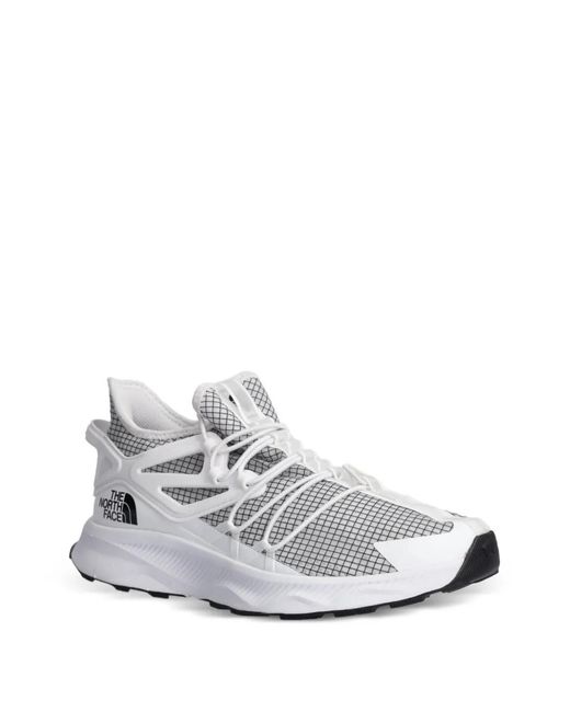 The North Face White Grid-Patterned Performance Footwear for men