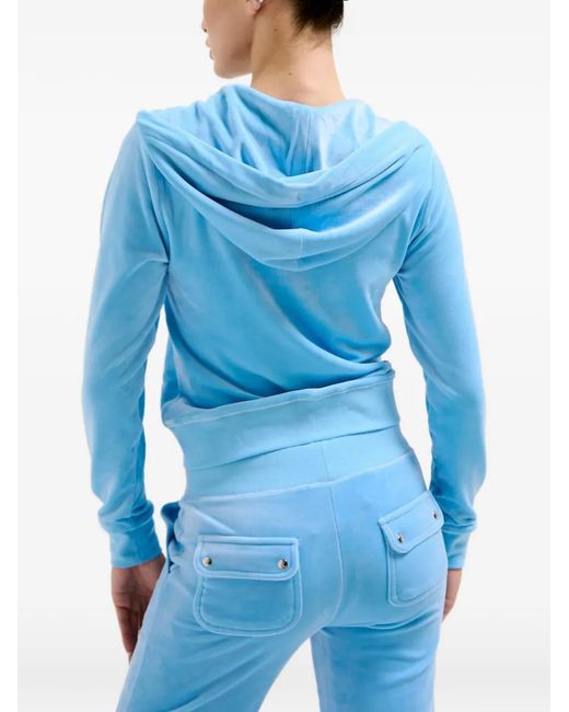Juicy Couture Blue Robertson Velour Hoodie