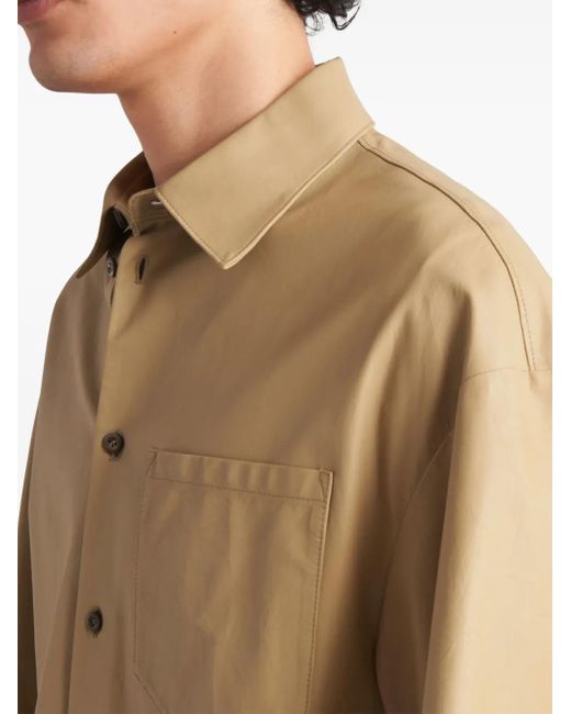 Prada Natural Leather Shirt for men