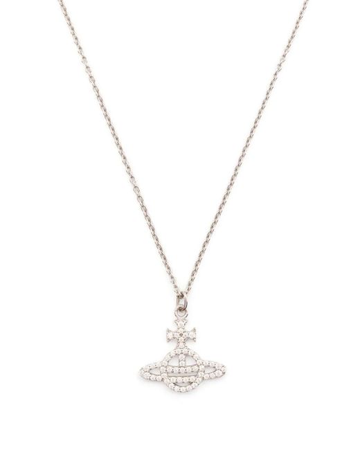 Vivienne Westwood Metallic Crystal-Embellished Adjustable-Fit Necklace