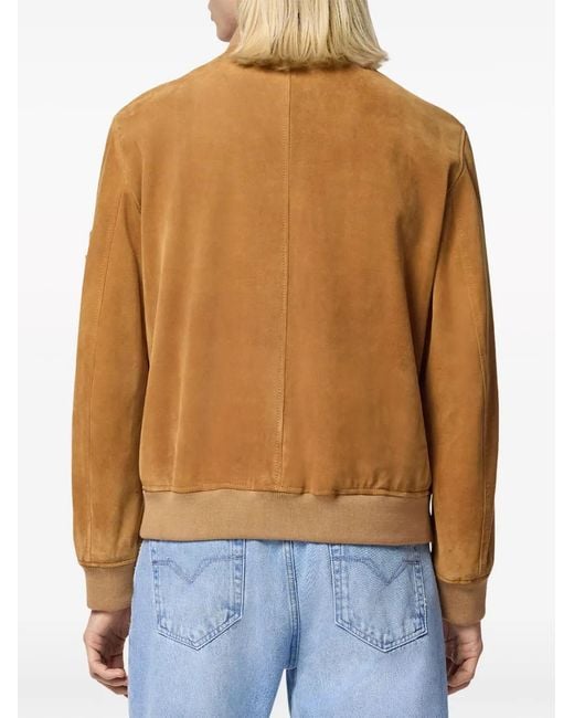 Versace Brown Suede Bomber Jacket