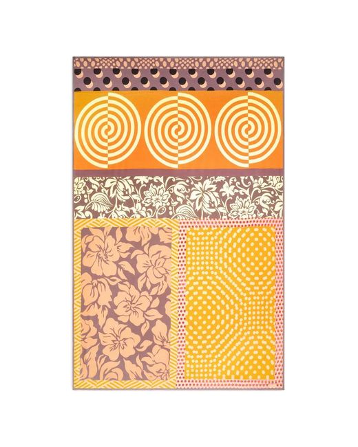 Dries Van Noten Orange Printed Pareo