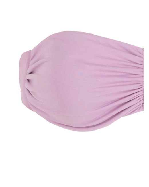 Top de bikini Venet palabra de honor Clube Bossa de color Purple