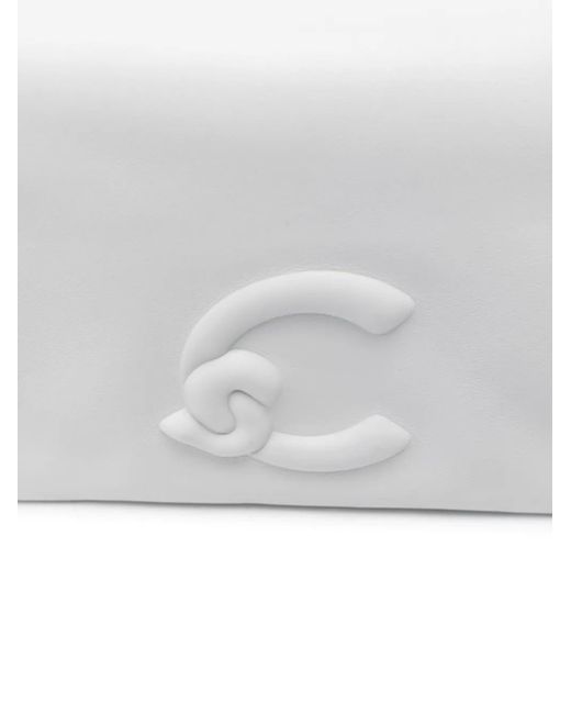 Coccinelle エンボスロゴ ショルダーバッグ White