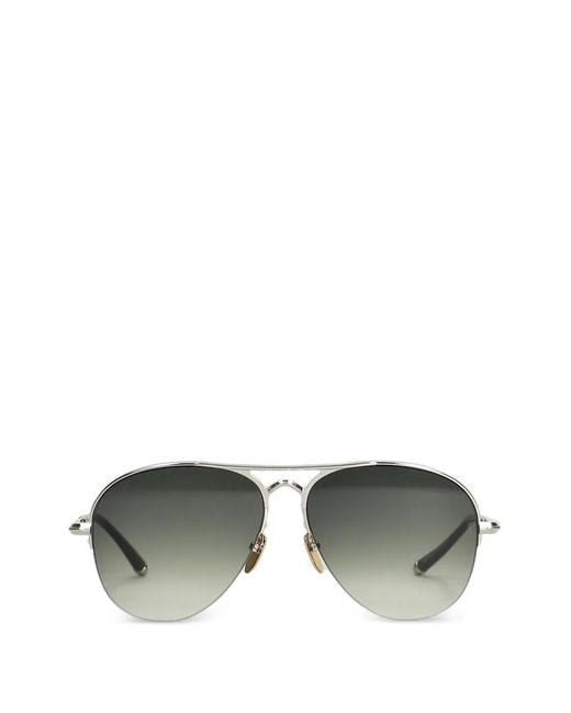 Jacques Marie Mage Green Amelia Gradient-Lens Pilot Sunglasses