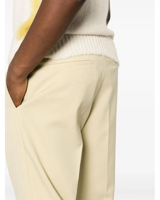 Jil Sander Natural Mid-Rise Straight-Leg Trousers for men