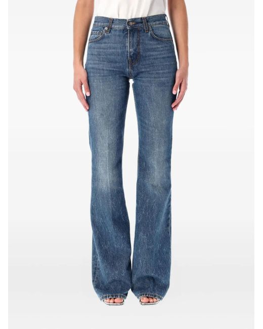 Haikure Blue Flora Authentic Wash Jeans