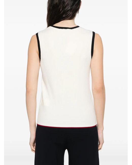 Max Mara Natural V-Neck Tank Top
