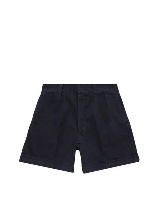 Fortela Blue Bedford Shorts for men
