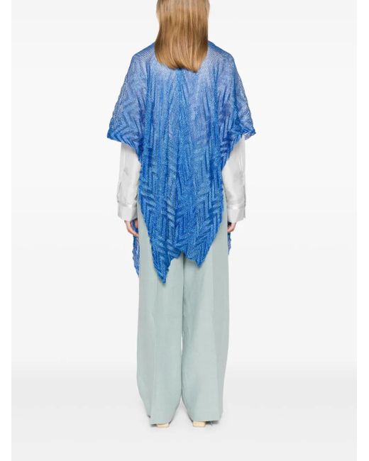 Missoni ジグザグ ケープ Blue