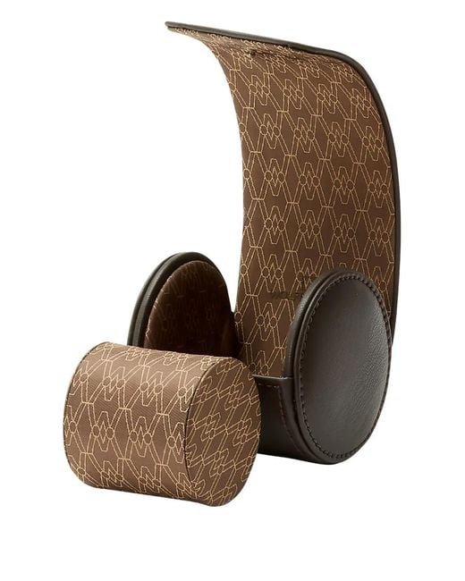 Wolf Brown Earth Single Watch Roll Patterned Watch Case