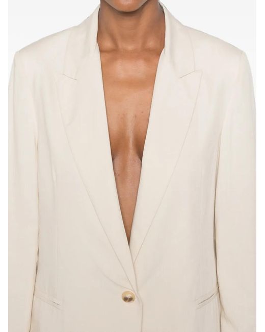 ViCOLO White Single-Breasted Blazer