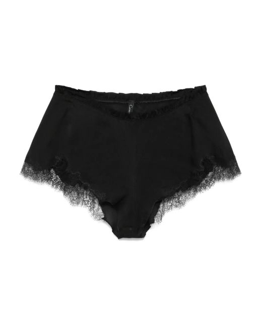 Carine Gilson シルクショートパンツ Black