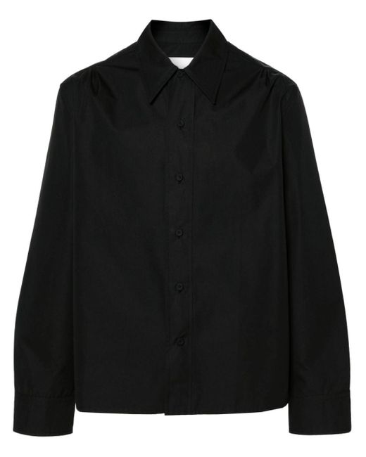 Jil Sander Overhemd Van Biologisch Katoen in het Black voor heren