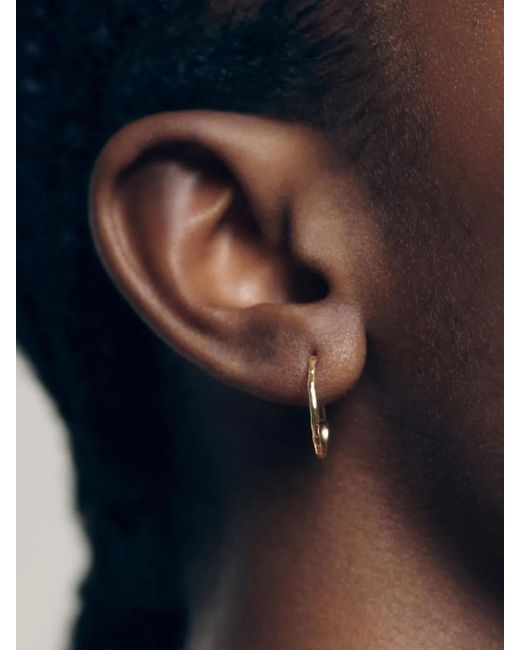 Monica Vinader Metallic 14Kt Small Siren Muse Earrings