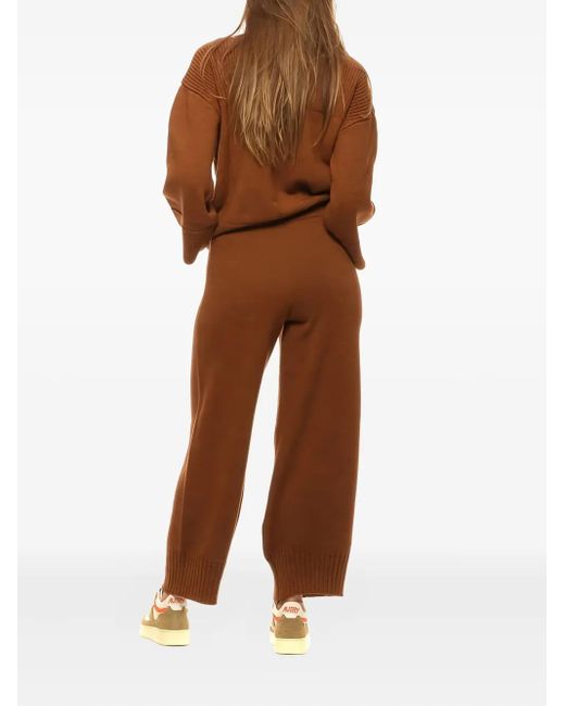 Akep Brown Knitted Trousers