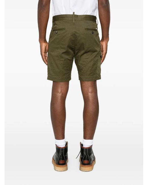 Bermudas Cargo Con Múltiples Bolsillos DSquared² de hombre de color Green