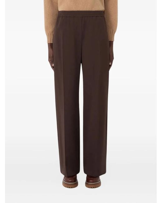 Pantaloni Con Vita Elasticizzata di Weekend by Maxmara in Brown