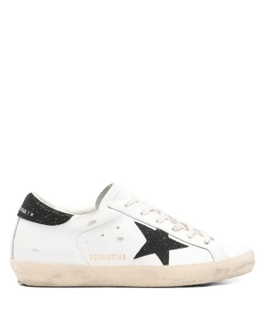 Golden Goose Deluxe Brand White Star-Patch Sneakers