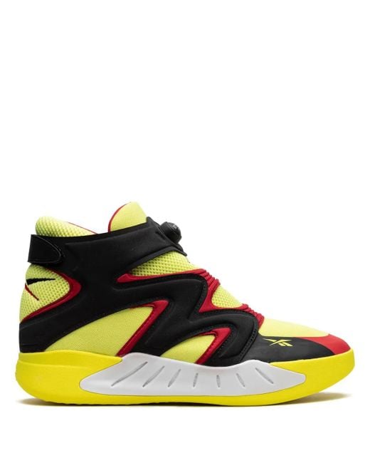 Reebok Yellow Instapump Fury Zone "Acid" Sneakers for men