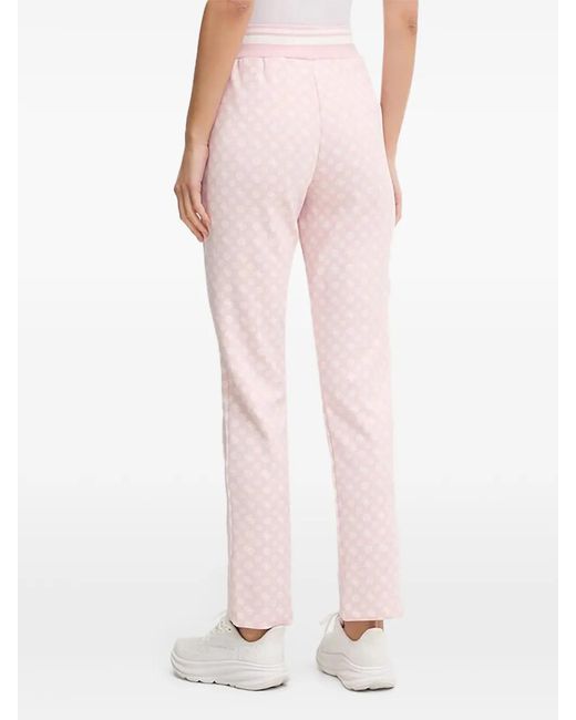 Guess Pink Logo-Patterned Track Pants