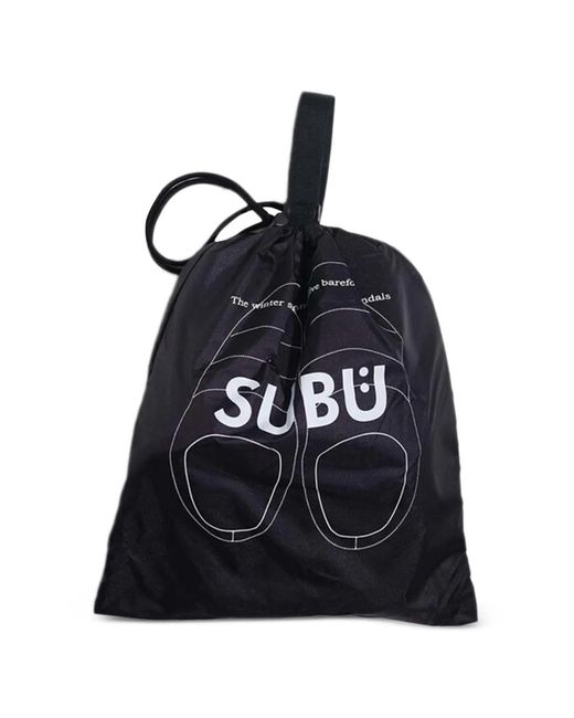 SUBU Black Strap Slippers