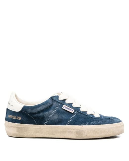 Golden Goose Deluxe Brand Blue Suede Sneakers