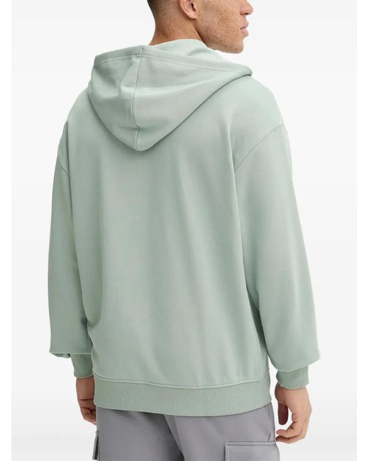 HUGO Green Zip Hooded Sweatshirt for men