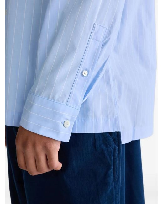 Bellerose Blue Striped Shirt for men