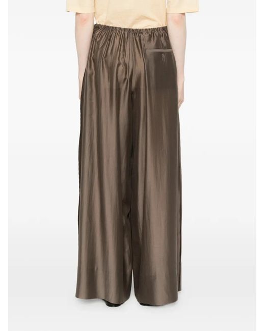 Entire studios Brown Drawstring-Waist Palazzo Pants