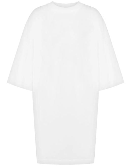 Moschino White Cotton T-Shirt Dress