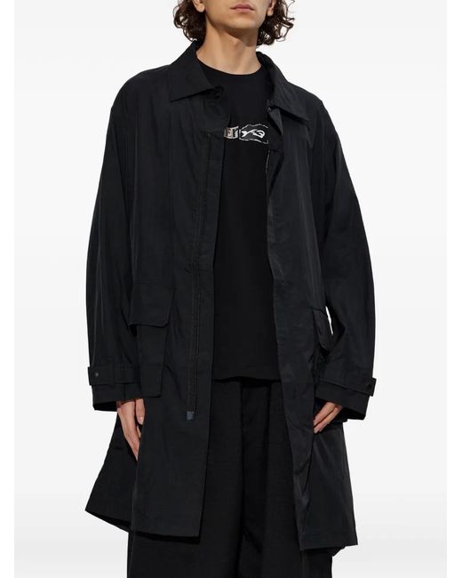Y-3 Blue Flap-Pocket Jacket