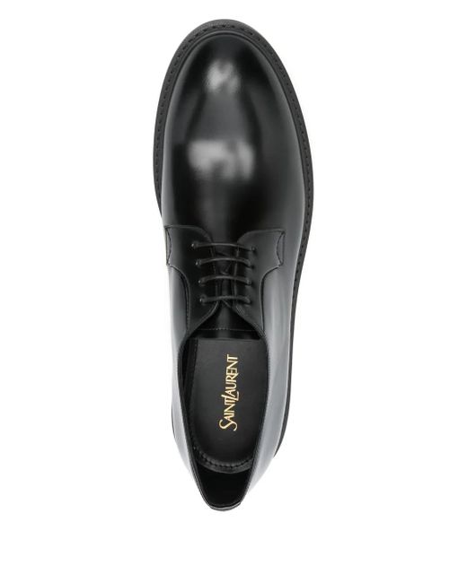 メンズ Saint Laurent Antoine ダービーシューズ ブラック | Lyst