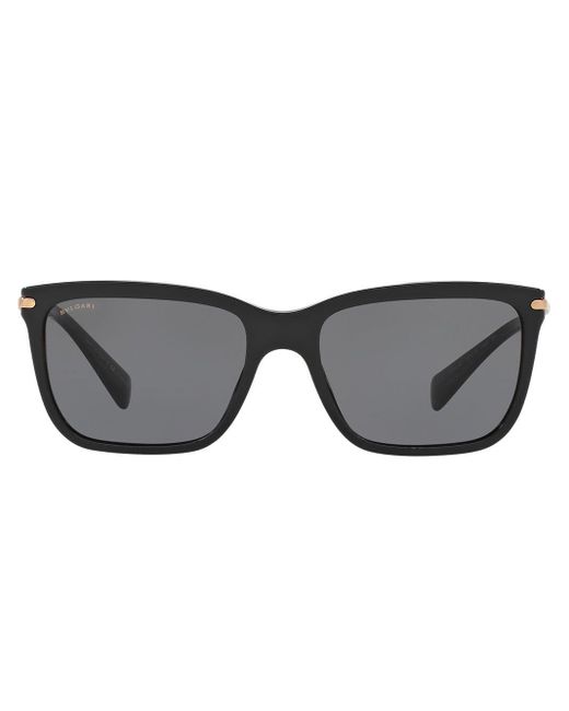 BVLGARI Gray Square Shaped Sunglasses for men