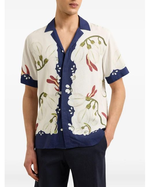Orlebar Brown Blue Maitan Shirt for men