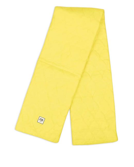 Opening Ceremony Yellow Quilted Scarf for men