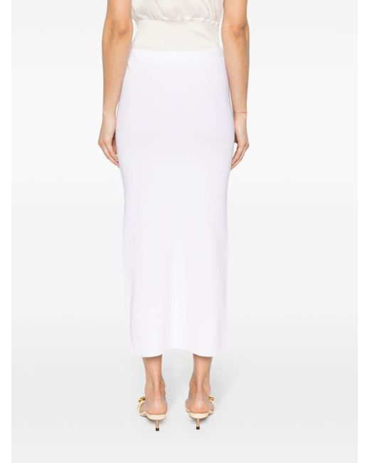Fabiana Filippi White High-waist Midi Skirt